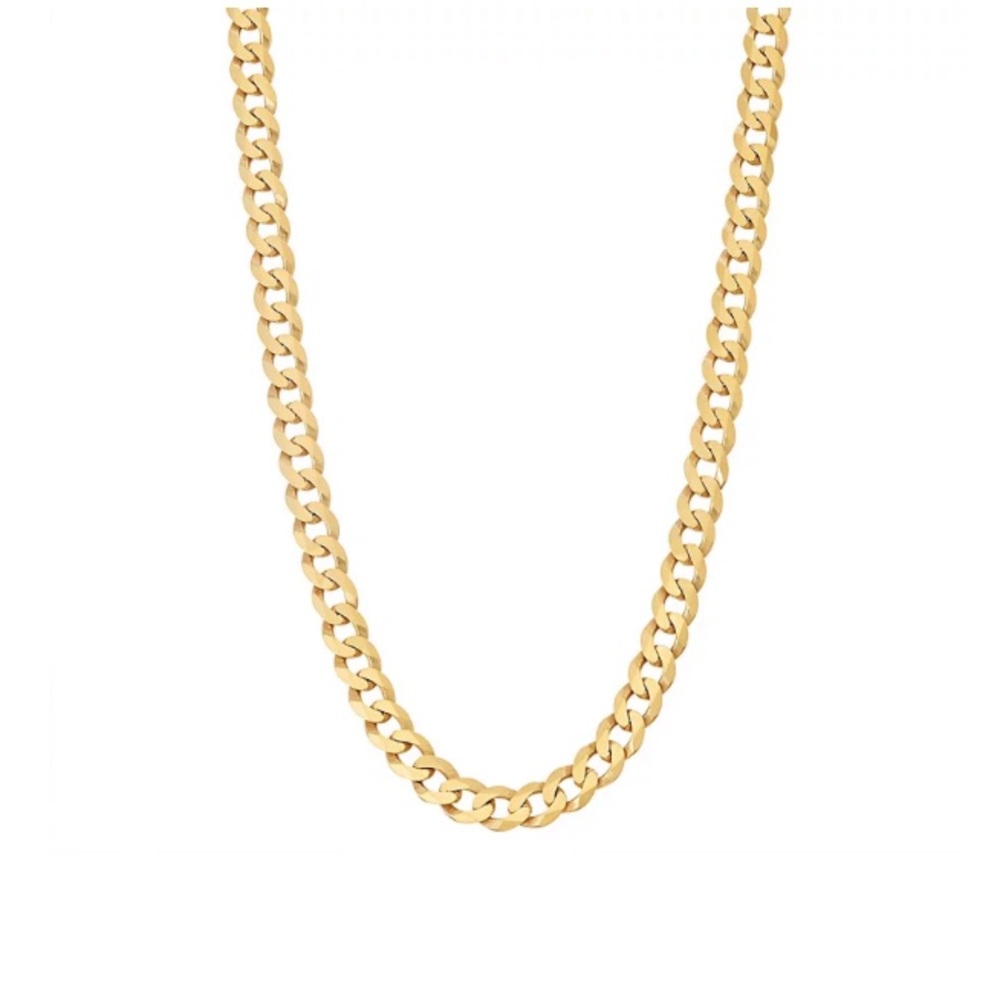 Sterling Silver Cuban Curb Chain Necklace
